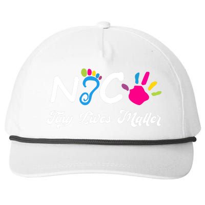 Taking Care Of Tiny Lives Neonatal NICU Nurse Gift Snapback Five-Panel Rope Hat