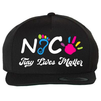 Taking Care Of Tiny Lives Neonatal NICU Nurse Gift Wool Snapback Cap