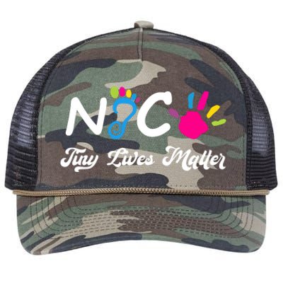 Taking Care Of Tiny Lives Neonatal NICU Nurse Gift Retro Rope Trucker Hat Cap