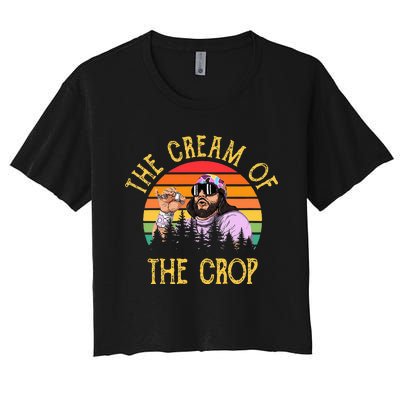 The Cream Of The Crop Vintage Apparel Women's Crop Top Tee