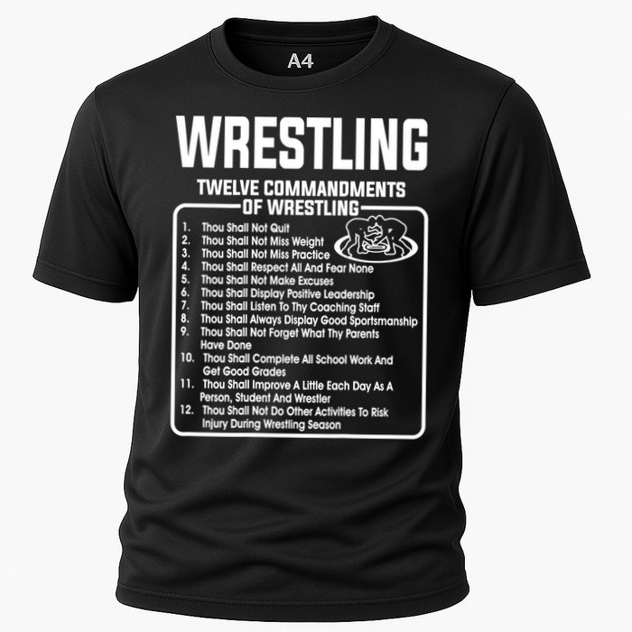 Twelve Commandments Of Wrestling TShirt Cooling Performance Crew T-Shirt