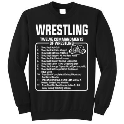 Twelve Commandments Of Wrestling TShirt Sweatshirt
