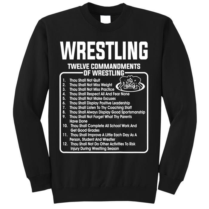 Twelve Commandments Of Wrestling TShirt Sweatshirt