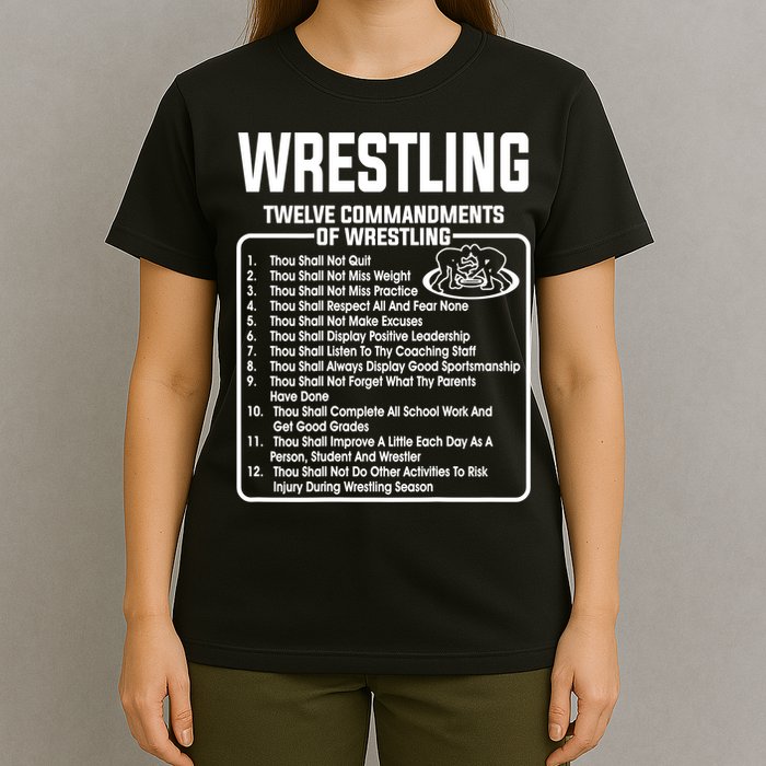 Twelve Commandments Of Wrestling TShirt T-Shirt