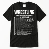 Twelve Commandments Of Wrestling TShirt Tall T-Shirt