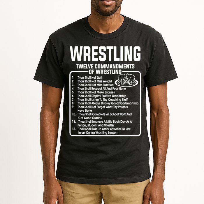 Twelve Commandments Of Wrestling TShirt Tall T-Shirt