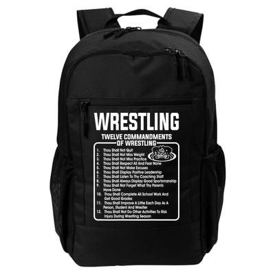 Twelve Commandments Of Wrestling TShirt Backpack