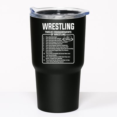 Twelve Commandments Of Wrestling TShirt Tumbler
