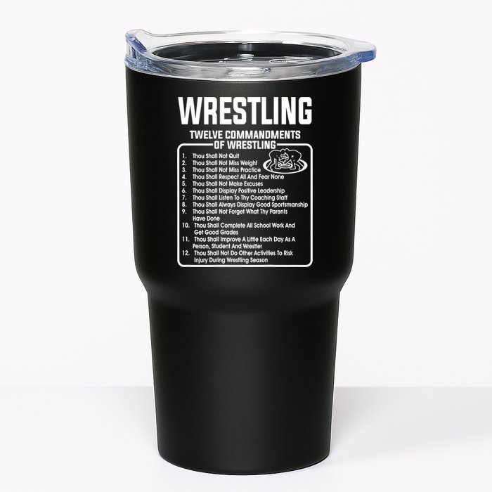 Twelve Commandments Of Wrestling TShirt Tumbler