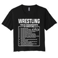 Twelve Commandments Of Wrestling TShirt Crop Top
