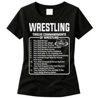 Twelve Commandments Of Wrestling TShirt Womens T-Shirt