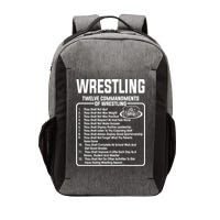 Twelve Commandments Of Wrestling TShirt Vector Backpack
