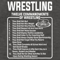Twelve Commandments Of Wrestling TShirt Vector Backpack