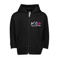 Taking Care Of Tiny Lives Neonatal NICU Nurse Gift TShirt Toddler Zip Fleece Hoodie