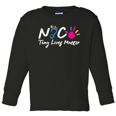 Taking Care Of Tiny Lives Neonatal NICU Nurse Gift TShirt Toddler Long Sleeve Shirt