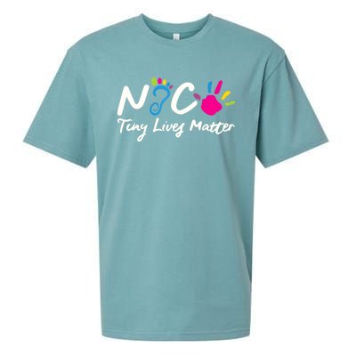 Taking Care Of Tiny Lives Neonatal NICU Nurse Gift TShirt Sueded Cloud Jersey T-Shirt