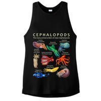 The Cephalopod: Octopus, Squid, Cuttlefish, And Nautilus Ladies PosiCharge Tri-Blend Wicking Tank