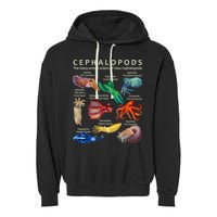The Cephalopod: Octopus, Squid, Cuttlefish, And Nautilus Garment-Dyed Fleece Hoodie