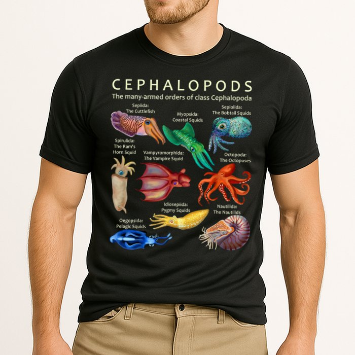 The Cephalopod: Octopus, Squid, Cuttlefish, And Nautilus Performance Shirt