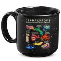 The Cephalopod: Octopus, Squid, Cuttlefish, And Nautilus 15oz Campfire Ceramic Mug