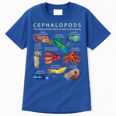 The Cephalopod: Octopus, Squid, Cuttlefish, And Nautilus Tall T-Shirt