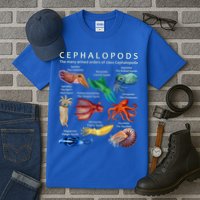 The Cephalopod: Octopus, Squid, Cuttlefish, And Nautilus Tall T-Shirt