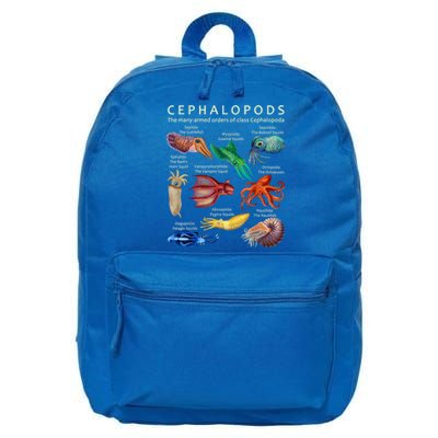 The Cephalopod: Octopus, Squid, Cuttlefish, And Nautilus 16 in Basic Backpack