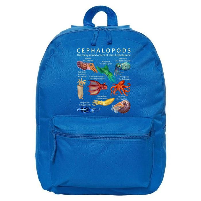 The Cephalopod: Octopus, Squid, Cuttlefish, And Nautilus 16 in Basic Backpack