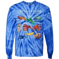 The Cephalopod: Octopus, Squid, Cuttlefish, And Nautilus Tie-Dye Long Sleeve Shirt