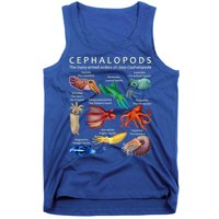The Cephalopod: Octopus, Squid, Cuttlefish, And Nautilus Tank Top