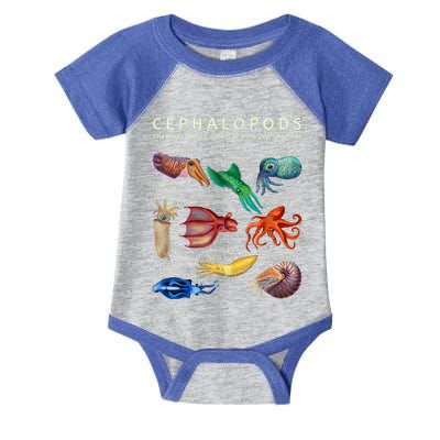 The Cephalopod: Octopus, Squid, Cuttlefish, And Nautilus Infant Baby Jersey Bodysuit