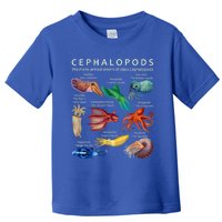 The Cephalopod: Octopus, Squid, Cuttlefish, And Nautilus Toddler T-Shirt