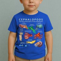 The Cephalopod: Octopus, Squid, Cuttlefish, And Nautilus Toddler T-Shirt