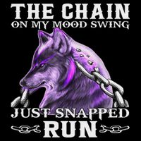 The Chain On My Mood Swing Just Snapped Run Wolf Cool Funny Mousepad