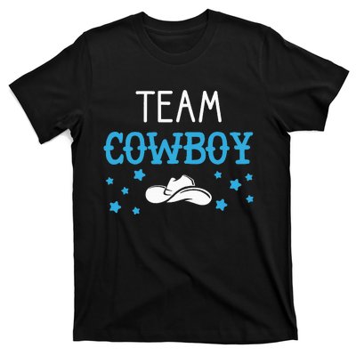 Team Cowboy Or Cowgirl Announcement Baby Shower T-Shirt