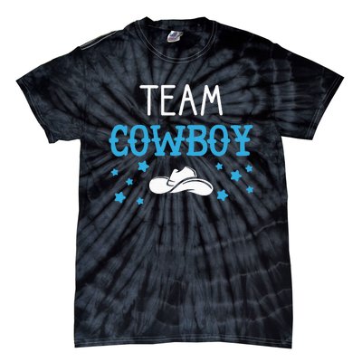 Team Cowboy Or Cowgirl Announcement Baby Shower Tie-Dye T-Shirt