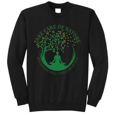 Take Care Of Nature David Attenborough Save Earth Yoga Sweatshirt