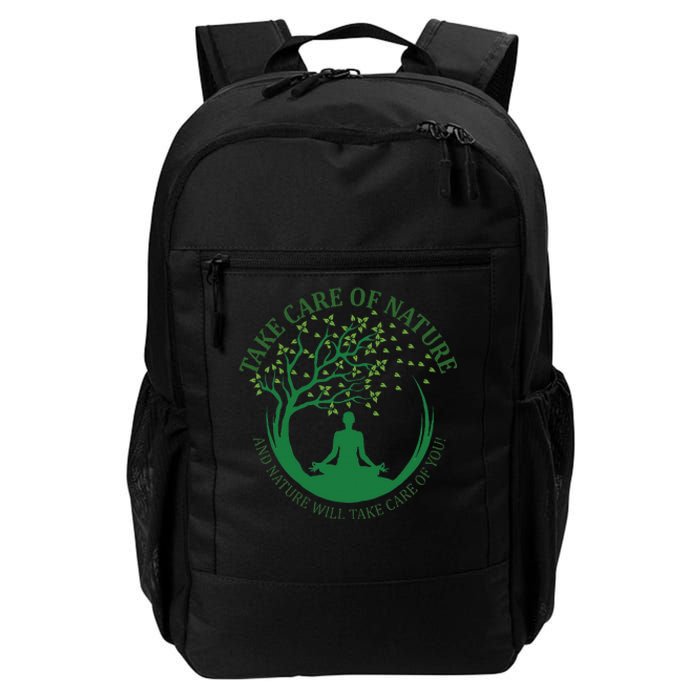 Take Care Of Nature David Attenborough Save Earth Yoga Daily Commute Backpack