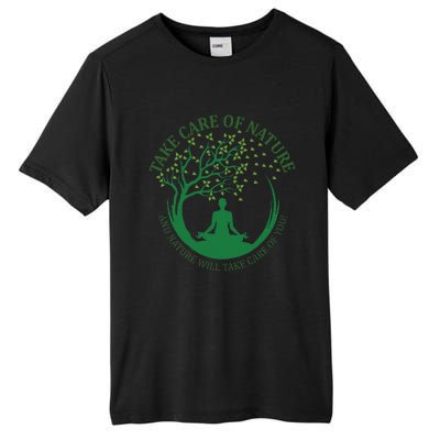 Take Care Of Nature David Attenborough Save Earth Yoga Tall Fusion ChromaSoft Performance T-Shirt