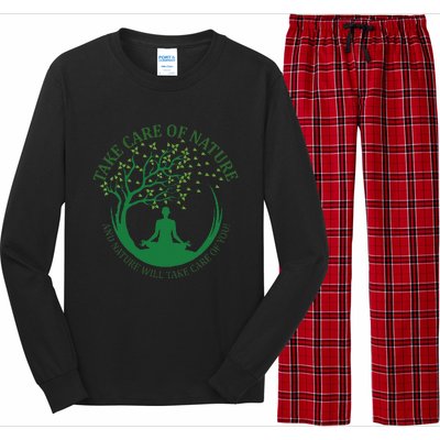 Take Care Of Nature David Attenborough Save Earth Yoga Long Sleeve Pajama Set