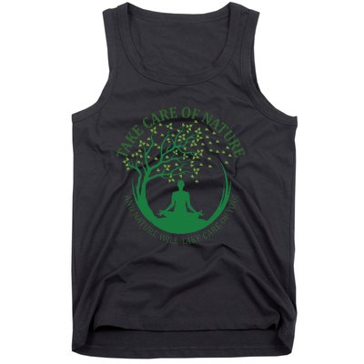 Take Care Of Nature David Attenborough Save Earth Yoga Tank Top