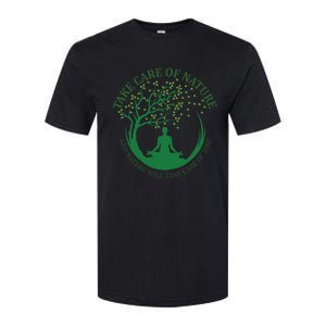 Take Care Of Nature David Attenborough Save Earth Yoga Softstyle CVC T-Shirt