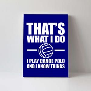 Team Canoe Polo Outfit Love Water Sports Funny Gift Canvas