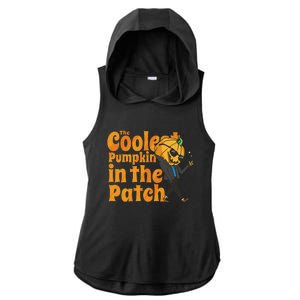 The Coolest Pumpkin In The Patch Pumpkin Halloween Ladies PosiCharge Tri-Blend Wicking Draft Hoodie Tank