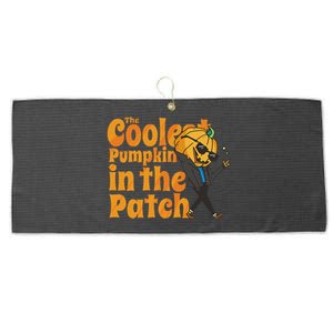 The Coolest Pumpkin In The Patch Pumpkin Halloween Large Microfiber Waffle Golf Towel