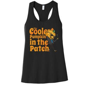 The Coolest Pumpkin In The Patch Pumpkin Halloween Women's Racerback Tank