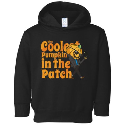 The Coolest Pumpkin In The Patch Pumpkin Halloween Toddler Hoodie