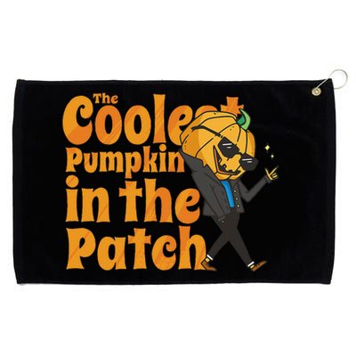 The Coolest Pumpkin In The Patch Pumpkin Halloween Grommeted Golf Towel