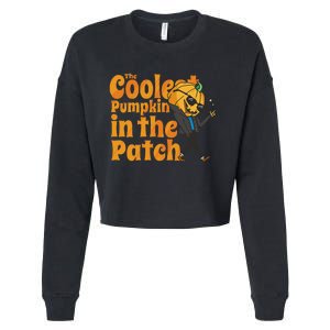 The Coolest Pumpkin In The Patch Pumpkin Halloween Cropped Pullover Crew