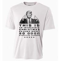 Trump Christmas Pajama So Good Everyone Agrees Cooling Performance Crew T-Shirt